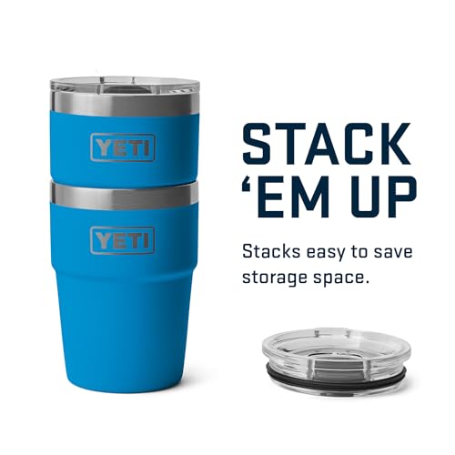 Image of YETI Rambler 16 oz Stackable Tumbler, Vacuum Insulated, Stainless Steel with MagSlider Lid | Stackable