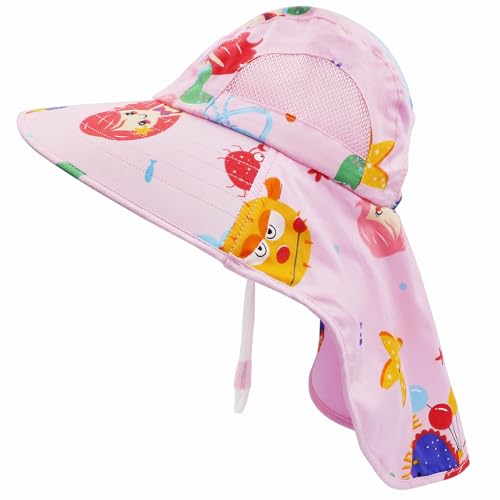 FenFang Sombrero de Sol Verano Bebés, Gorro Pescador Playa Niñas Niños, Algodón Gorras...