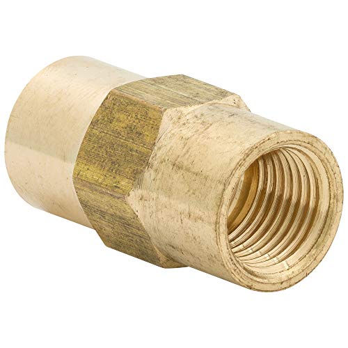 4Lifetimelines Brass Brake Line Union, 3/16 (M10X1.0 Inverted), 10/Bag #TOP4