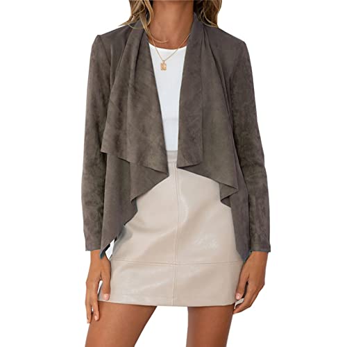 Herfst en Winter Casual Mode Vrouwen V-hals Effen Kleur Imitatie Hertenleer Fluwelen Vest Lange Mouwen Losse Korte Top…