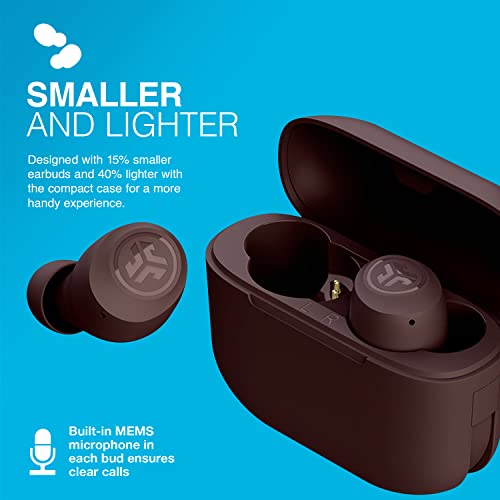 JLab Go Air Tones Ecouteurs Bluetooth sans Fil, Ecouteurs sans Fil, Écouteurs Bluetooth avec Micro et Boîtier de Charge USB, Oreillette, Jusqu'à 32+ Heures d'Autonomie, Son Personnalisé EQ3, (4975 C)