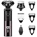 Produktbild Elektrischer Rasierer, Rasierer für Herren, Wasserdichter Präzisionstrimmer-Rotationsrasierer Bartschneider 4 IN 1 Gesichtsreinigungsbürste