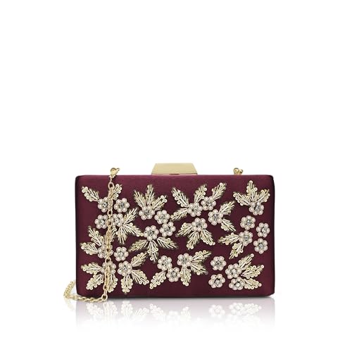 Image of Lavie Signature Women's Ogden Embroyidery Handle Framed Clutch|Ladies Purse |Gift For Women
