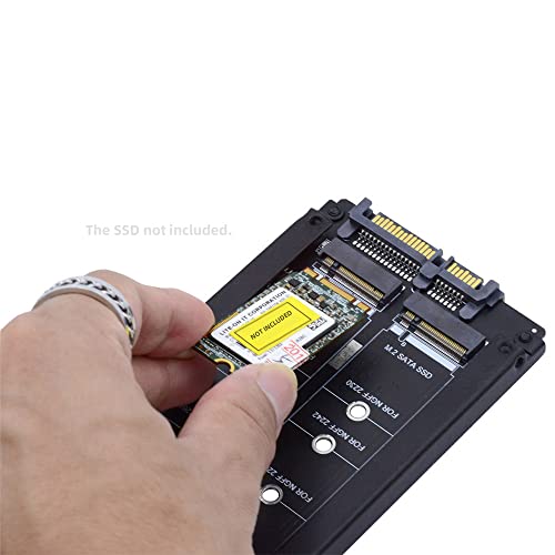 Xiwai Dual NGFF B+M Key M.2 SSD Card JBOD Raid0 Span Bridge to 2.5inch SATA Combo HDD Disk Drive Enclosure by xiwai - Image 2