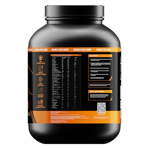 Image of BeastLife High Protein Mass /Weight Gainer | 2.5 KG | Strawberry Banana | NABL LAB Tested | For Muscle Gain & Fast Growth | Cereal-Based Formula, No Maltodextrin | India's #1 Cereal Based Bulk Gainer