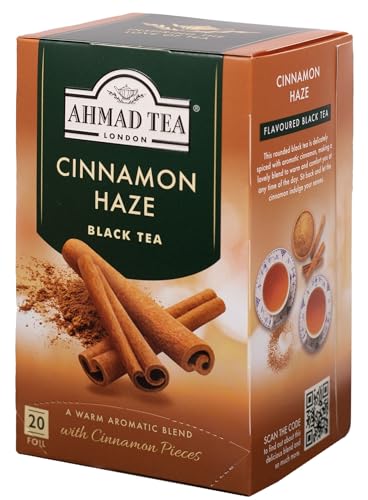 Ahmad Tea Cinnamon Haze Black Tea, 20Count Boxes, Brown