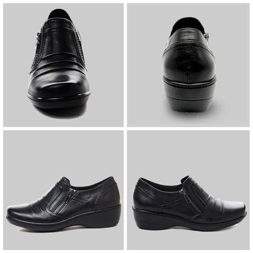 Mary Jane Flats for Women Comfortable Flats Round Toe Casual Slip On Dress Shoes for Women Dressy Office Work Shoes Size3