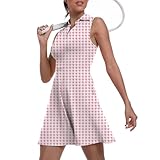 Womens Two Piece Tennis Golf Dress UPF 50+ Active Athletic Exercise Sports Wear Dresses for Women with Pocket Separate Shorts