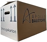  Apollo Baustoffe PROFI UMZUGSKARTONS MOVEBOX 40kg belastbar 2-Wellig STABIL Doppelter Boden- Wählbar zwischen 5 bis 100 Stück (30)