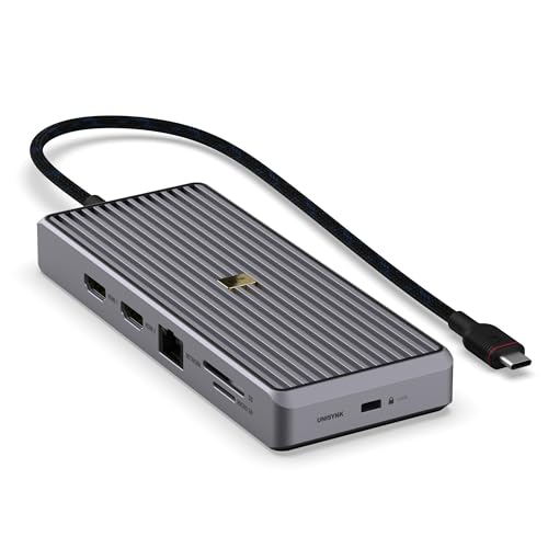 UNISYNK 12 PORT USB-C HUB 8K 100W GREY