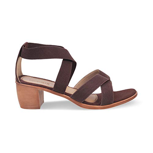 Image of SOLE HEAD Brown Heels Women Sandal