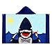 Baogaier Bambini Asciugamano con Cappuccio Telo Mare da Bagno Ragazzi Ragazze Cotone Squalo Animale Cartoni Animati Morbido Coperta da Spiaggia Grande Morbida Assorbente Nuoto Surf Escursionismo Sport
