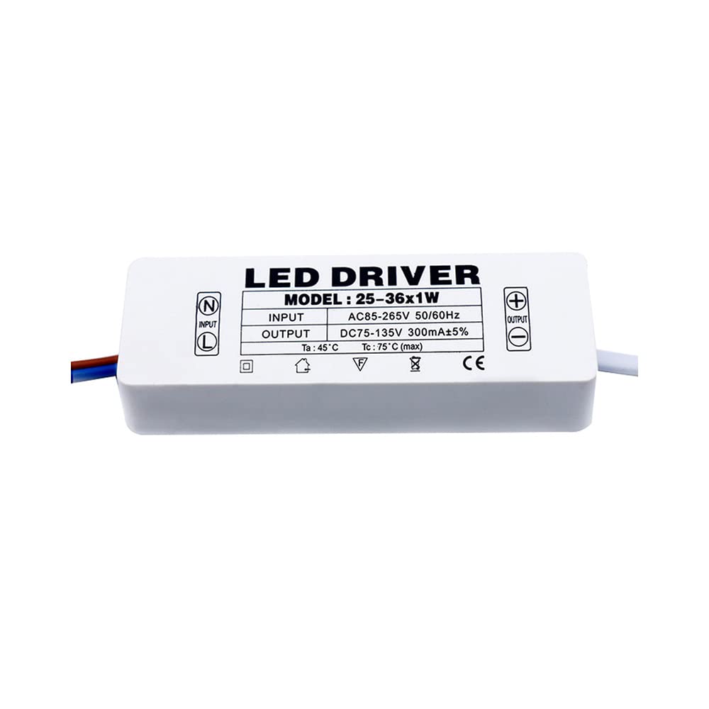 Driver LED 25-36W 300mA - AC85-265V, Con Protezioni Integrate - Foto 3
