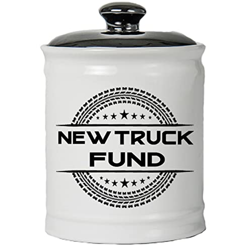Cottage Creek New Truck Fund Piggy Bank, Ceramic Truck Savings Bank, Truck Gifts