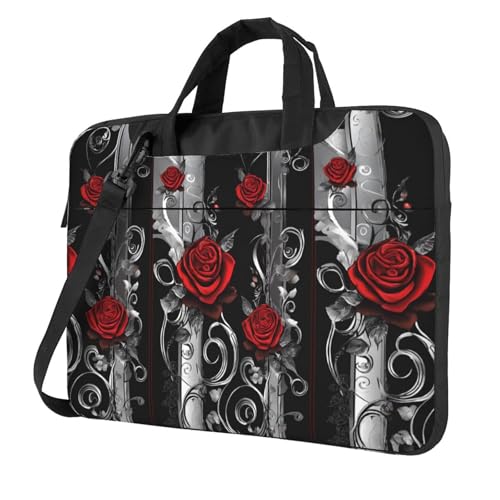 Sac à bandoulière pour ordinateur portable Pretty Roses, la sacoche élégante