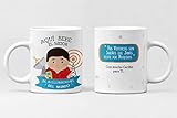 ✅CALIDAD PREMIUM: La taza está hecha completamente de cerámica con materiales resistentes, duraderos y colores vivos. Las tazas de café son aptas para el lavavajillas y microondas, así puede ahorrar tiempo y energía en la mañana preparando su bebida favorita.