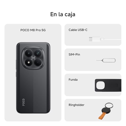 Miniatura 4 de XIAOMI POCO M8 Pro 5G Smartphone de 8+256GB Verde Pantalla de 6,83" 1.5K