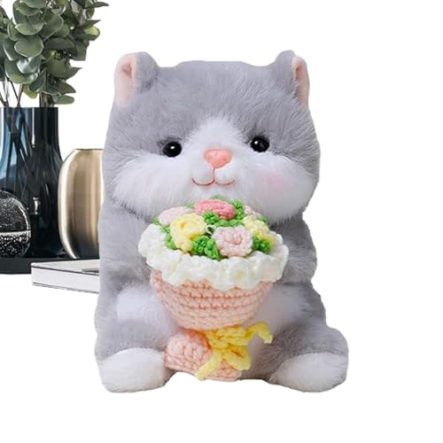Peluches,Muñeco Suave Sosteniendo Ramo de Flores,Regalo de Amor en Peluches | Juguete De Felpa Suave Y Abrazable Regalo Afectivo Para Novia Esposa Niña En Cumpleaños Boda Navidad Y Día Del Amor