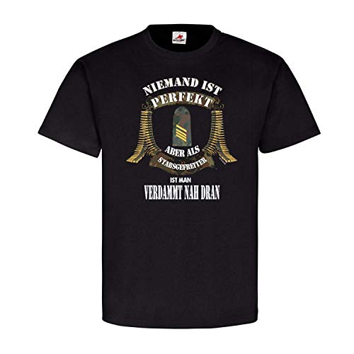 T-shirt allemand Stabgefreiter vêtement militaire noir grande taille