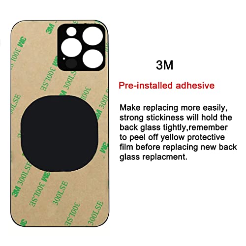 Perzework Oem Rear Back Glass Replacement (Pacific Blue) Compatible With Iphone 12 Pro Max 6.7 Inches All Carriers With Pre-Installed Adhesive And Repairing Tool Kits #TOP3