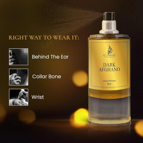 Image of Luxury Perfume for Man Dark Afghano Perfumes for Men 80Ml Long Lasting Mens Winter Fragrance Eau de Parfum, Woody Scent Travel Size