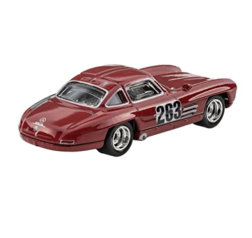 Hot Wheels Mercedes Benz, Rojo, escala 1:64 miniatura 3
