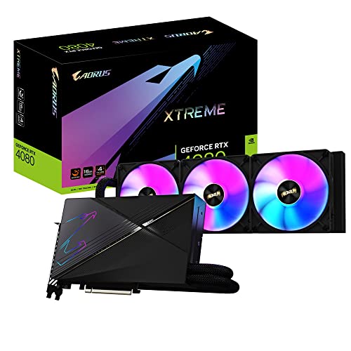 Gigabyte GIGA VGA 16GB RTX4080 Xtreme WATERFORCE 3xDP/3xHDMI AORUS GeForce RTX 4080 16GB Xtreme WATERFORCE
