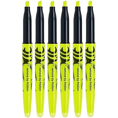 Piloto Amarillo Frixion Luz Borrable Subrayadores Bolígrafos 4mm Cover