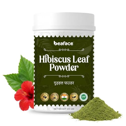 Hibiscus Leaf Powder 200 gm | Pure Natural Hibiscus Powder for Hair Care & Skin Care | Nourishes Hai...