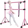 TOUSKII-Ballet-Barre-Portable-for-Home-Kids-Ballet-Bar-Adjustable-Double-Freestanding-Ballet-Exercise-Equipment-4FT-Dance-Bar-for-Women-with-Adjustable-Stretcher-for-Dancing-Stretch-250LB-Capacity TOUSKII Ballet Barre Portable for Home, Kids Ballet Bar Adjustable Double Freestanding Ballet Exercise Equipment, 4FT Dance Bar for Women with Adjustable Stretcher for Dancing Stretch, 250LB Capacity