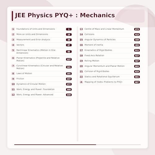 Image of JEE Main & Advanced Physics PYQ Plus | 1800+ Solved Problems in Mechanics | Foreword by H C Verma