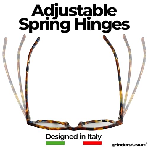 Image of grinderPUNCH Reading Glasses Men Women Fashion Computer Readers Stylish Blue Light Blocking Glasses Gaming Eyeglasses