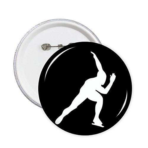 Badge vêtement grand format XL silhouette patinage de rouleau