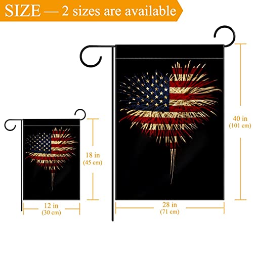 Drapeau de jardin USA 30x45 cm double face en polyester pour extérieur - 3