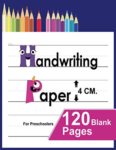 Handwriting Practice Paper for Preschoolers – 4 cm Ruled