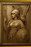 Goddess of Wisdom: A Daily Strategy and Planning Journal: Luxury Bas-Relief Marble & Bronze Notebook for Business Planning
