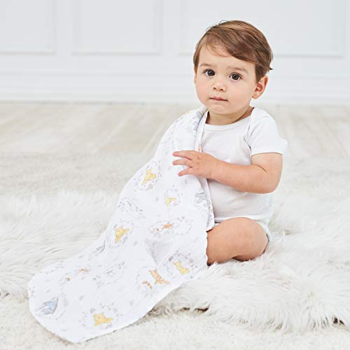 Image of aden + anais Disney Swaddle Blanket | Boutique Muslin Blankets for Girls & Boys | Baby Receiving Swaddles | Ideal Newborn & Infant Swaddling Set | Perfect Shower Gifts, 4 Pack, Winnie The Pooh