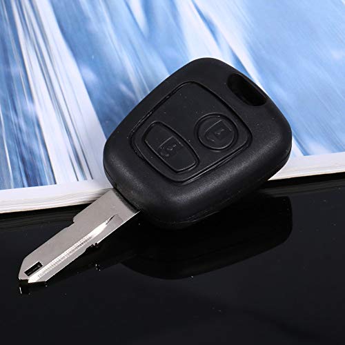 Key Fob Replacement for 206 - Durable 2 Buttons Uncut Blank Blade Shell Case