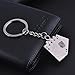 LAPYAPPE 4pcs 4pcs Playing Cards Keychain Stylish Metal Card-themed Accessories for Bags and Keys Multifunctional Illusion Props for Games and Parties Lucky Crimson and Gift for All Ages