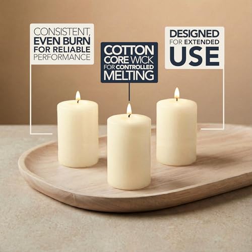 Image of Royal Imports Votive Candles Unscented Candles for Wedding Centerpieces Ivory, Pack of 36 Dripless Wax for Parties, Aromatherapy, Devotional, Home Decor, Spas & Holiday Gifts