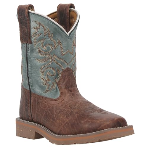 Dan Post Kids Boys Lil' Bisbee Square Toe Casual Boots Mid Calf - Brown - Size 9 D2