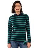 pullover gestreift rot schwarz Cecil Langarmshirt mit Kapuze, Tunnelzug im Bund und Streifen
