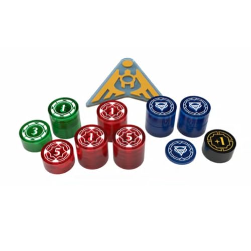 Ashes Ascendancy Premium Tokens by Plaid Hat Games | Multi-Color Red Blue Green | Two-Player Collection with Dragonborn Battle Compatibility | Ages14+...