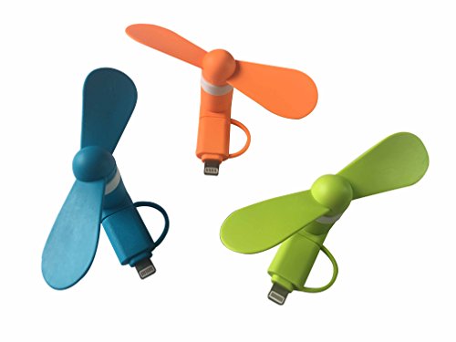 2 in 1 Mini USB Fan for iPhone iPad and Android Cell Phone