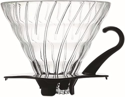 Hario V60 Glass Coffee Dripper, Size 02, Black