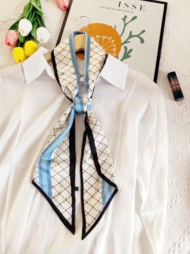 Hexchasty Satin Scarf Head Hair Scarf Silk Feeling Scarf Fashion Neck Scarves for Women Lightweight Purse Scarf for Handbags4