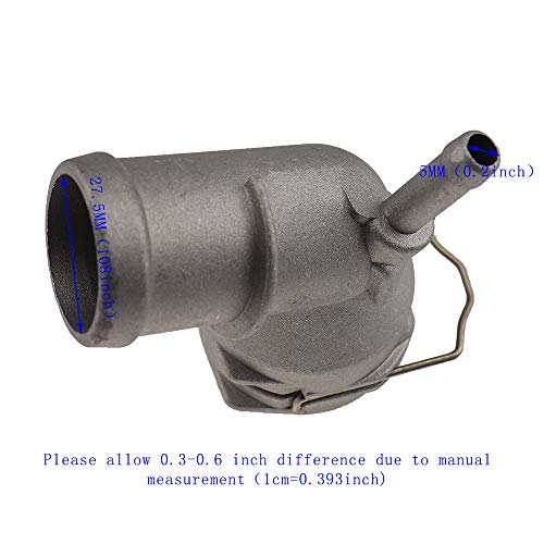 Banwinoto New Upgraded Cast Aluminum Radiator Coupler Coolant Pipe Fit for VW/Audi MK6 Golf Jetta A3 CC 2.0T TDI 3C0122291 3C0 122 291 by Banwinoto - Image 5
