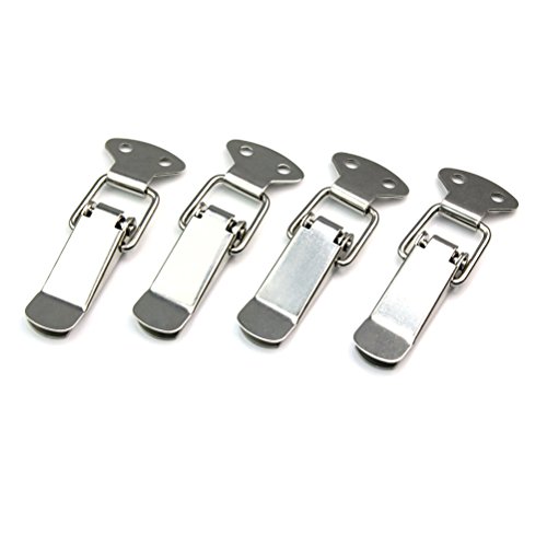 WINOMO Stainless Spring Loaded Toggle Case Box Chest Trunk Latch Catch Hasps Clamp Clip - 4 Pieces