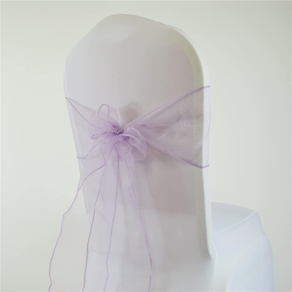 Kokardy na krzesła weselne,Eleganckie szarfy, 10PC Kryształ Organza Krzesło Węzeł Krzesło Ślubne Dekoracja Szarfy Kokarda Impreza Bankiet Hotel Krzesła Imprezowe Zespół Dekoracja Hotelowa Dostawy(Ligh
