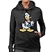 Produktbild Disney Classic Donald Duck Black Bow Tie Women's Hooded Sweatshirt